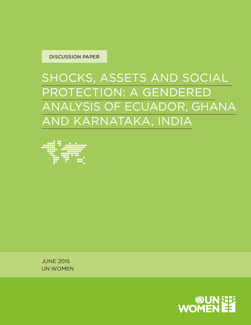 Shocks, assets and social protection:  A gendered analysis of Ecuador, Ghana, and Karnataka, India