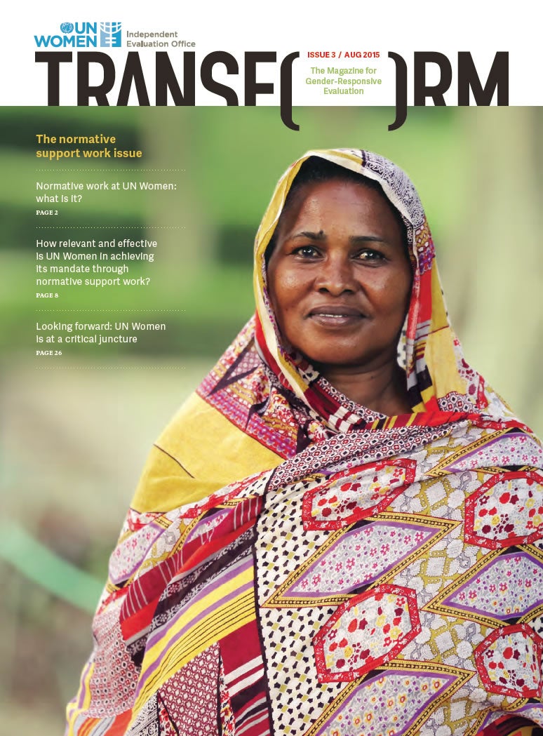 TRANSFORM – The magazine for gender-responsive evaluation – Issue 3, August 2015