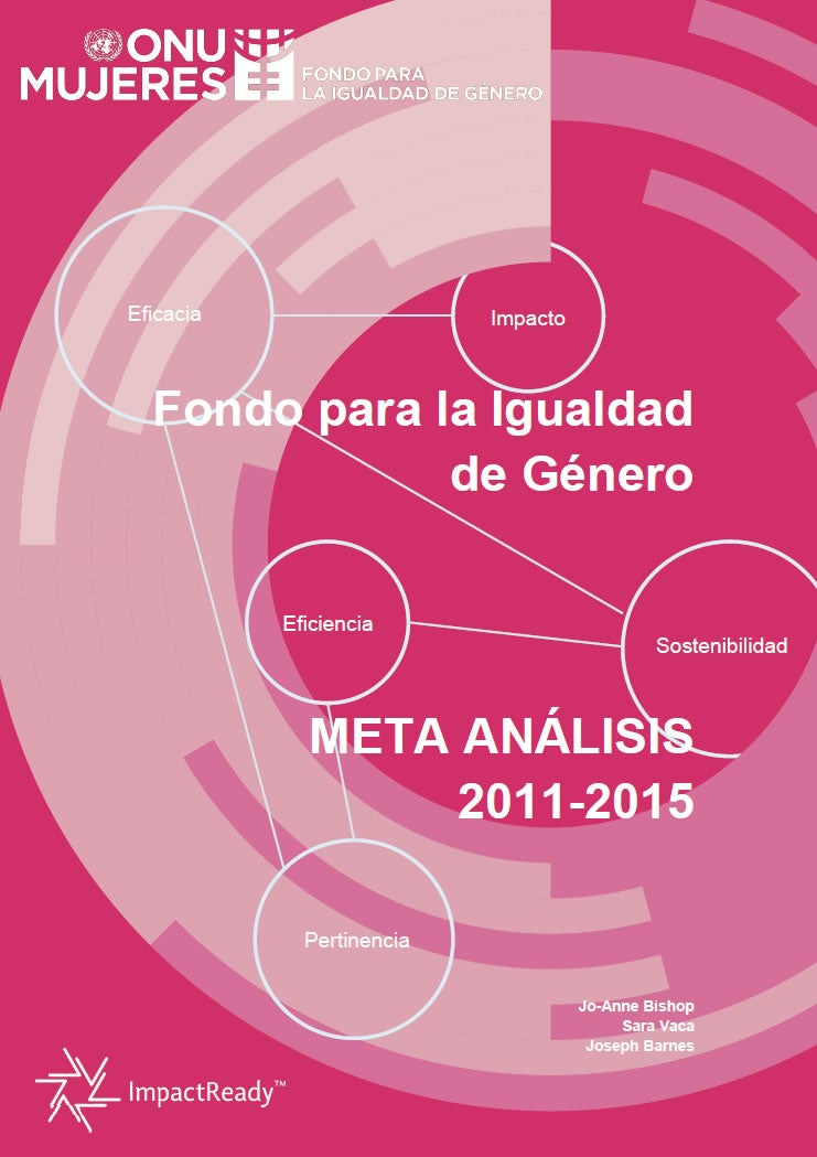 Evaluaciones del Fondo para la Igualdad de Género 2011–2015: Meta análisis