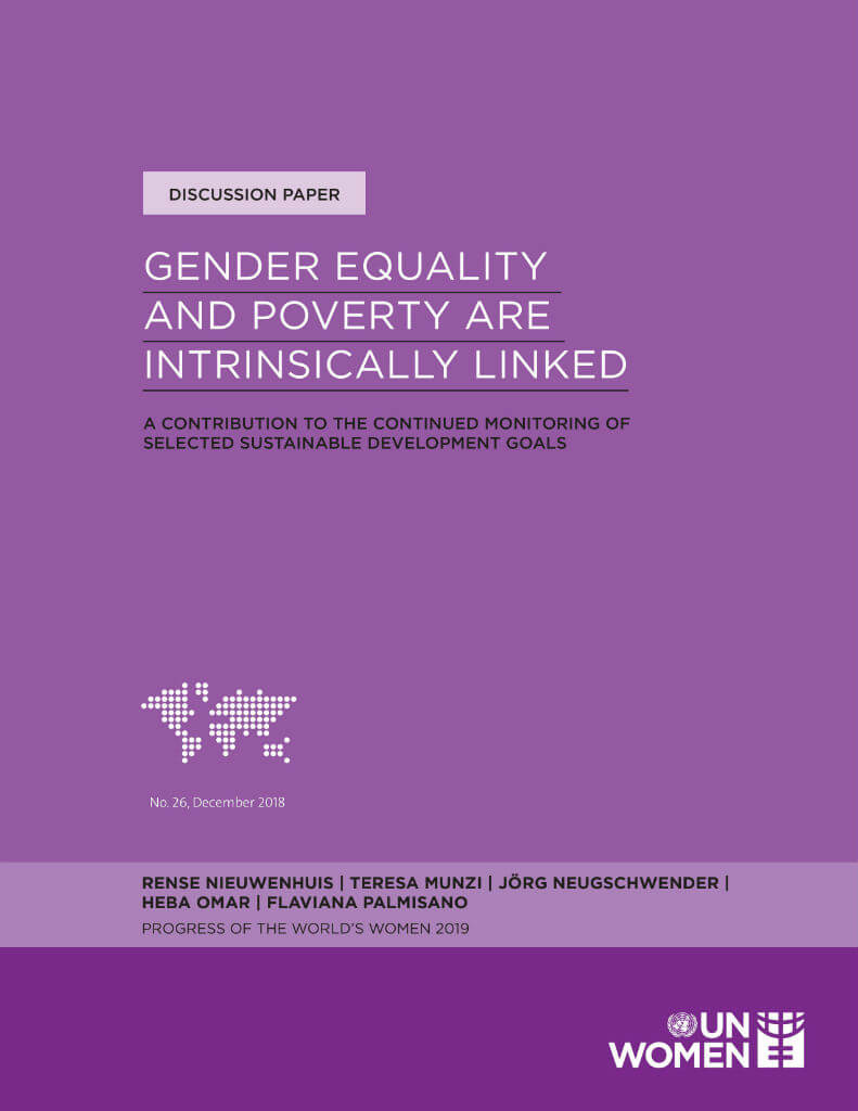 Gender equality and poverty are intrinsically linked: A contribution to the continued monitoring of selected Sustainable Development Goals