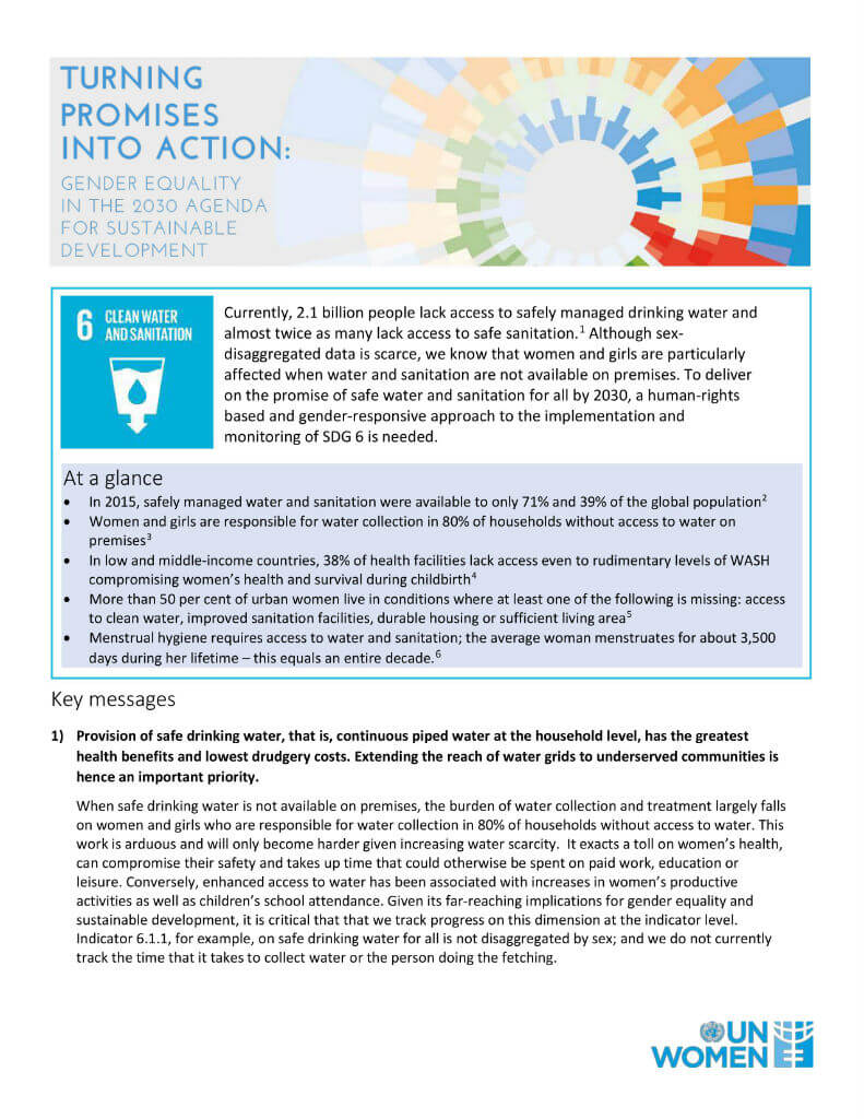 SDG key messages cover