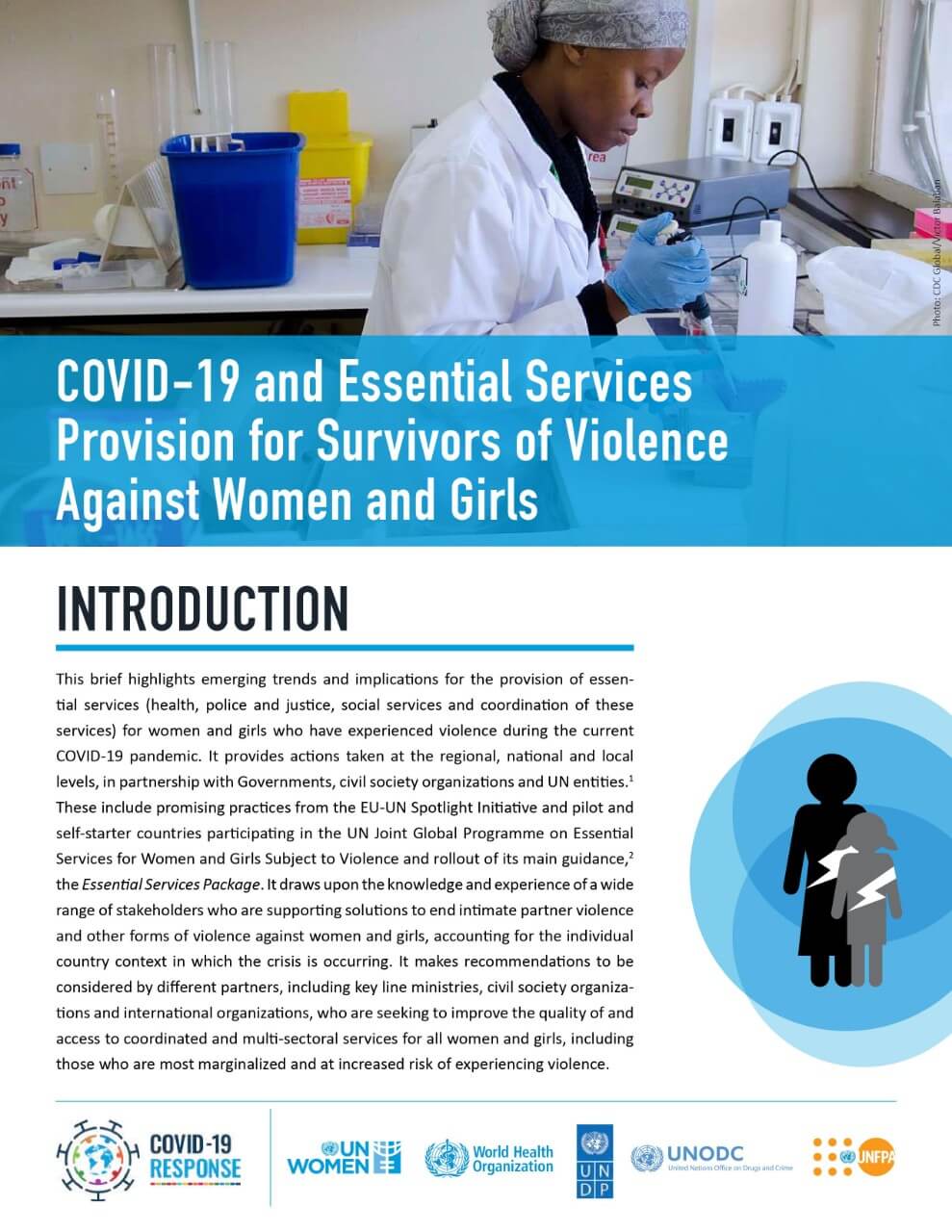 Brief: COVID-19 and essential services provision for survivors of violence  against women and girls, Digital library: Publications