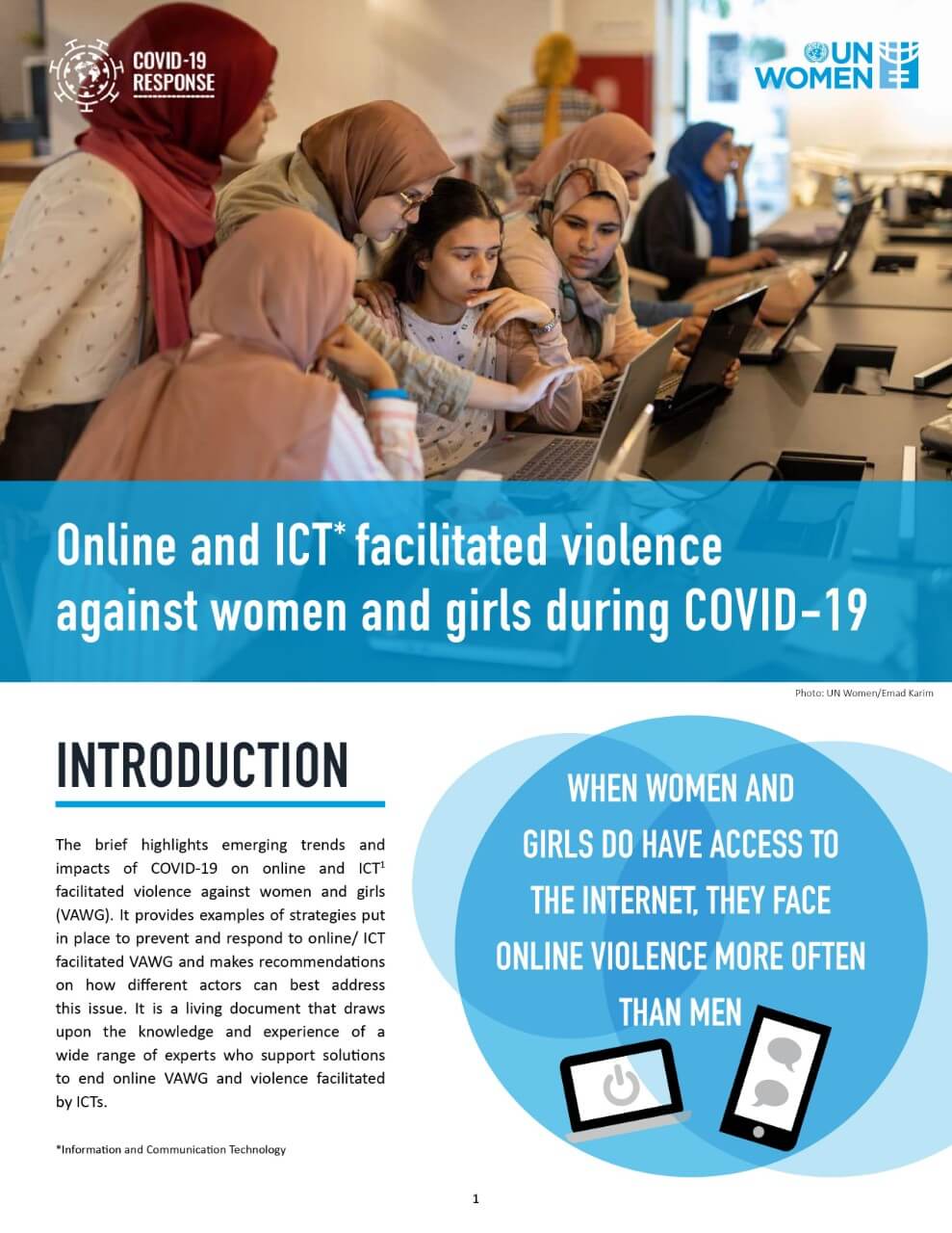 Brief: Online and ICT facilitated violence against women and girls during COVID-19