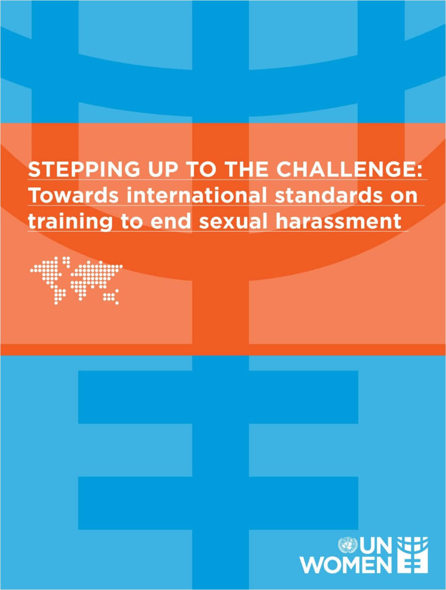 Afrontando el desafío: Hacia estándares internacionales sobre capacitación para poner fin al acoso sexual (en inglés)