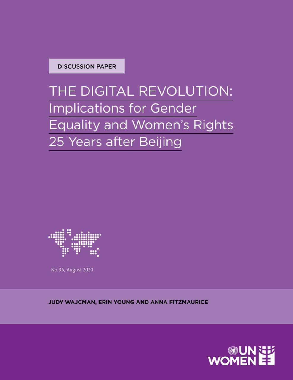 The digital revolution: Implications for gender equality and women’s rights 25 years after Beijing