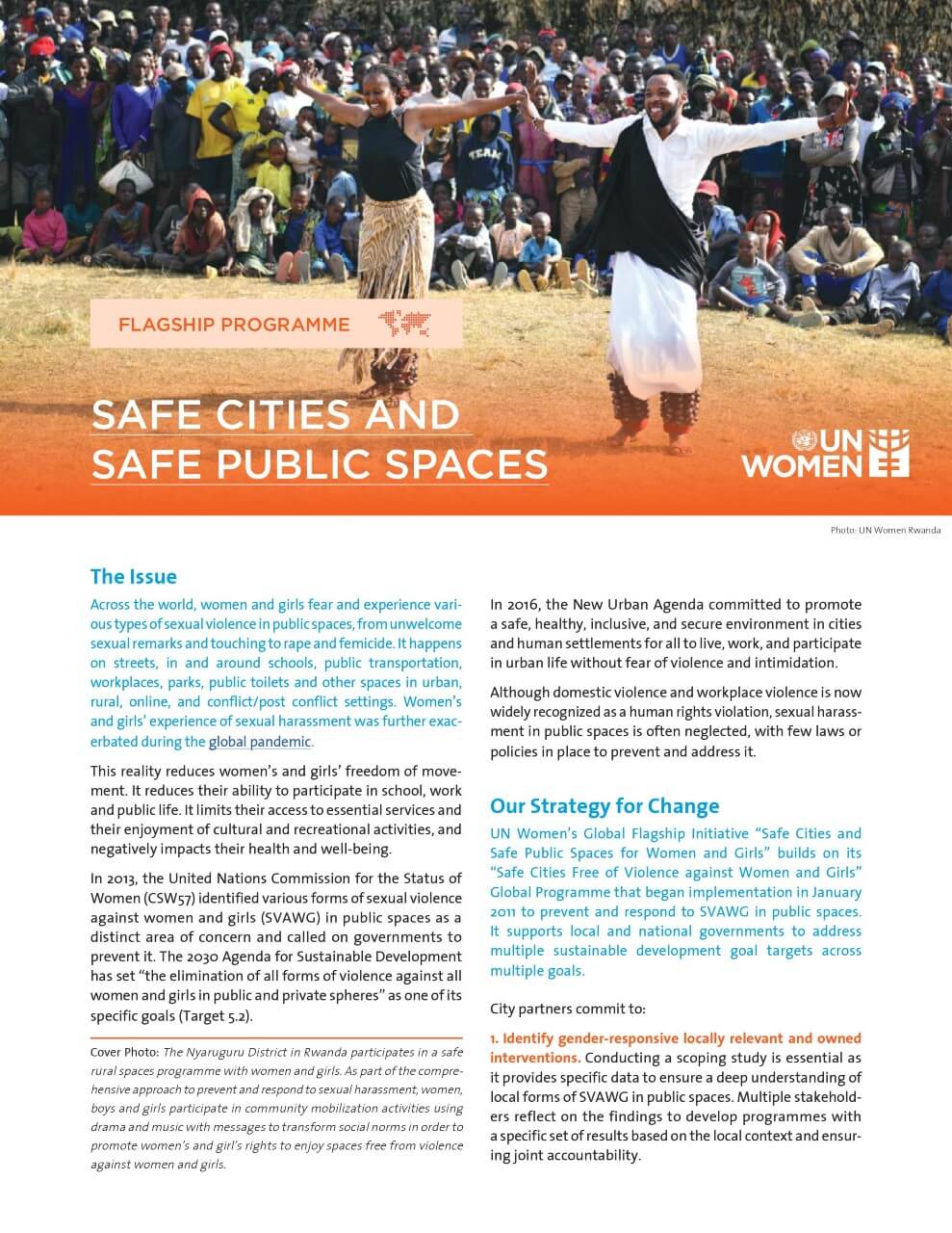 Safe Cities and Safe Public Spaces - UN Women Flagship Programme Brief