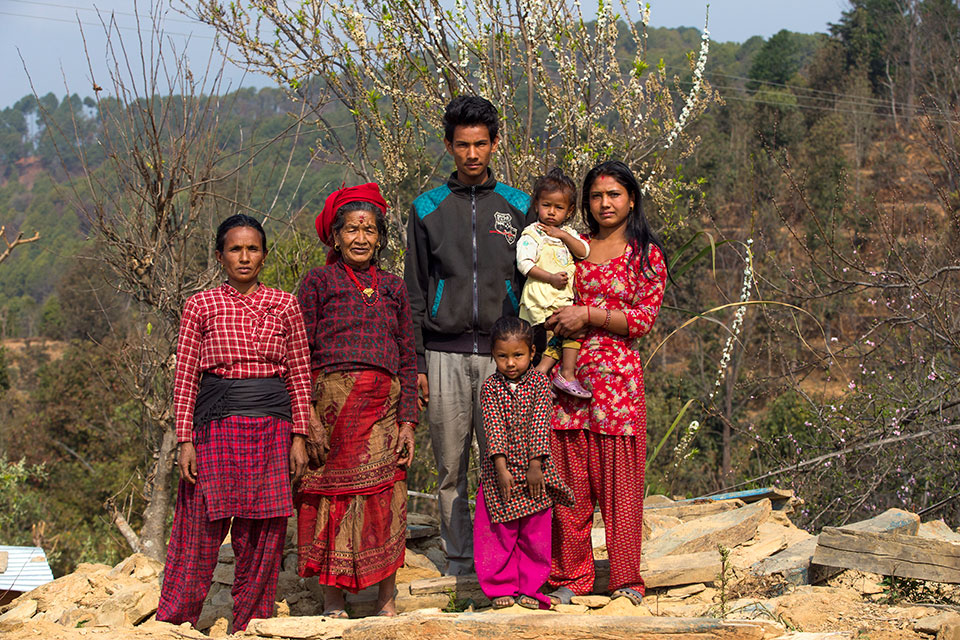 Bishnu Maya and her husband adjusted to the new life after tjeor family disintegrated.  Photo: UN Women/N. Shrestha