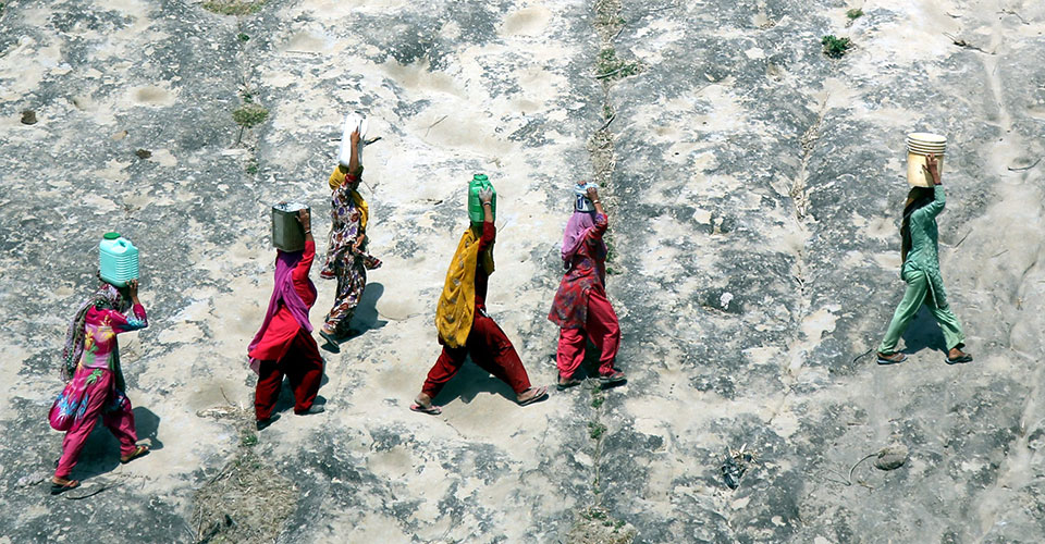 Photoreportage: le changement climatique touche les femmes