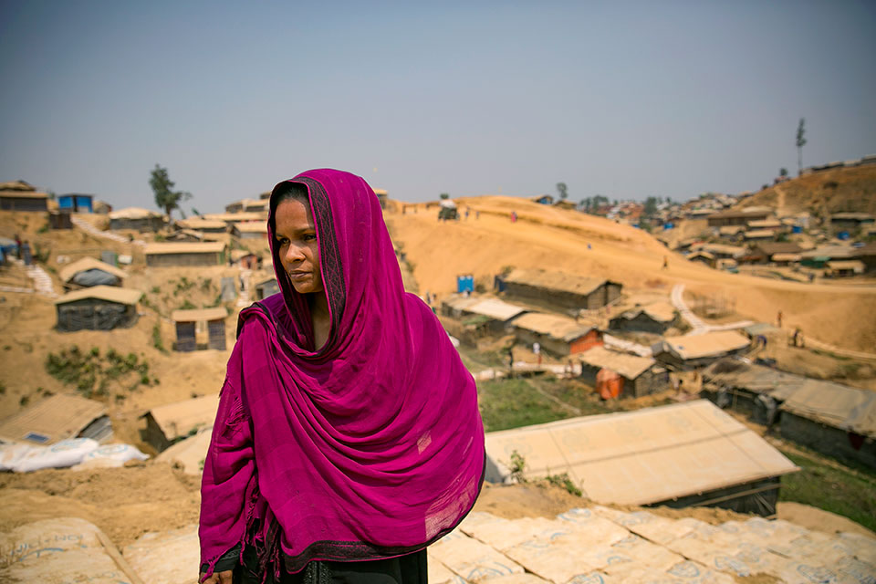 “In Myanmar, the military kidnapped my brother and beat my husband. My brother is still missing. Many of my relatives have been kidnaped, especially girls, and killed by the military. From my village, 10 to 12 families fled together,” says 22-year-old Noor Nahar.