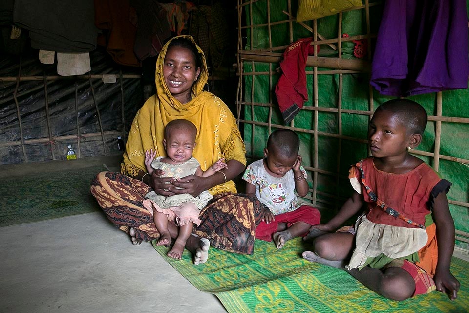 Ayesha Khatun, an outreach worker for the Multi-Purpose Women’s Centre, visits women and girls in their homes and encourages them to come to the Centre.