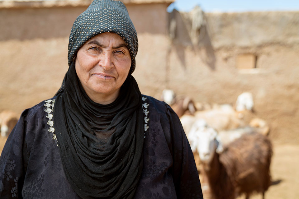 Munira Hussein created a business selling products made from goat milk. She provides for her family, including a son with disabilities, and has become an inspiration to her community. Photo: UN Women/Christopher Herwig