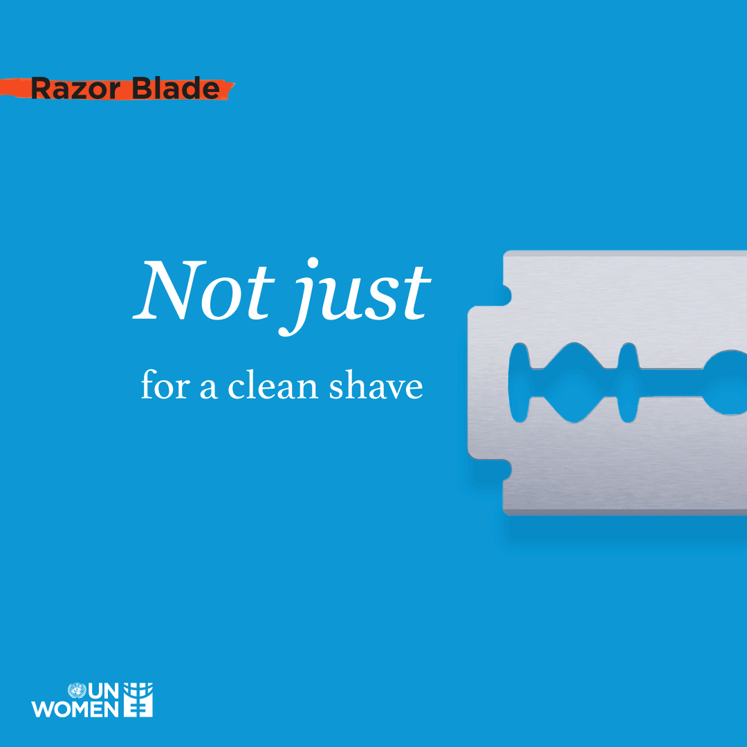 Razor blade: not just for a clean shave, but a life saving tool to cut umbilical cords.