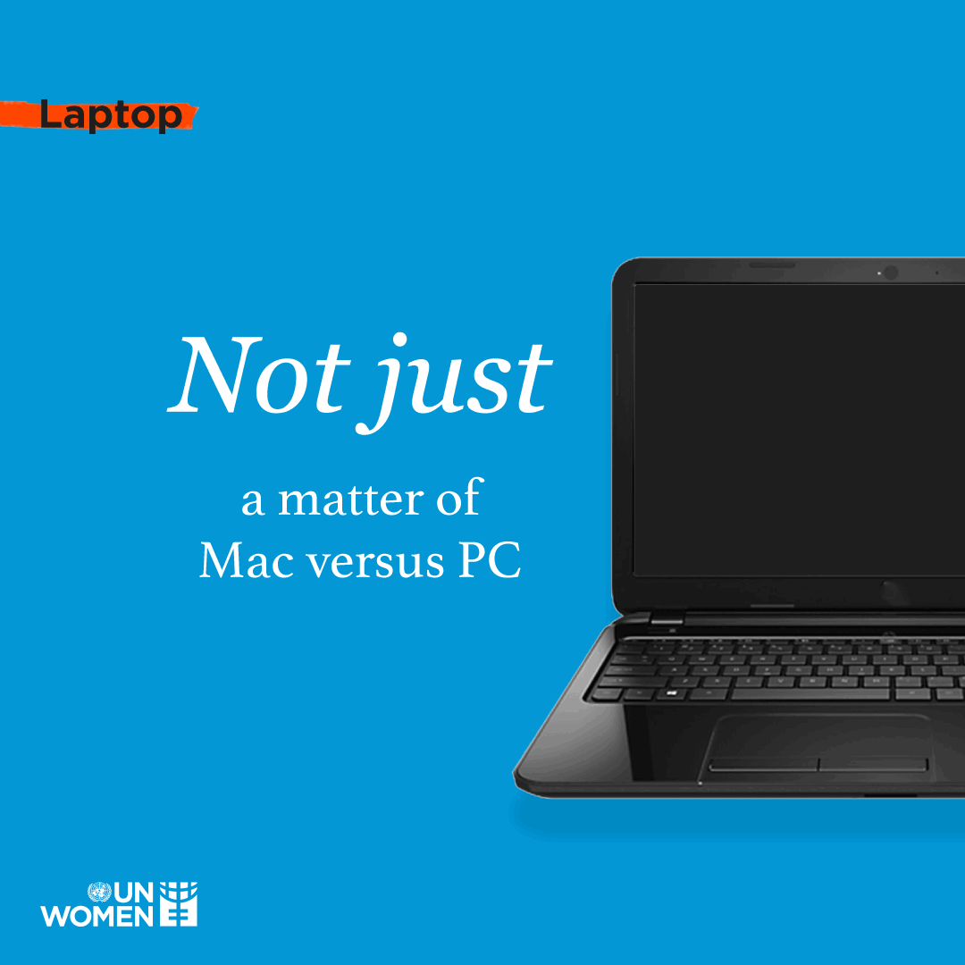 Laptop: Not just a matter of Mac versus PC, but an opportunity to give women independence by learning new skills