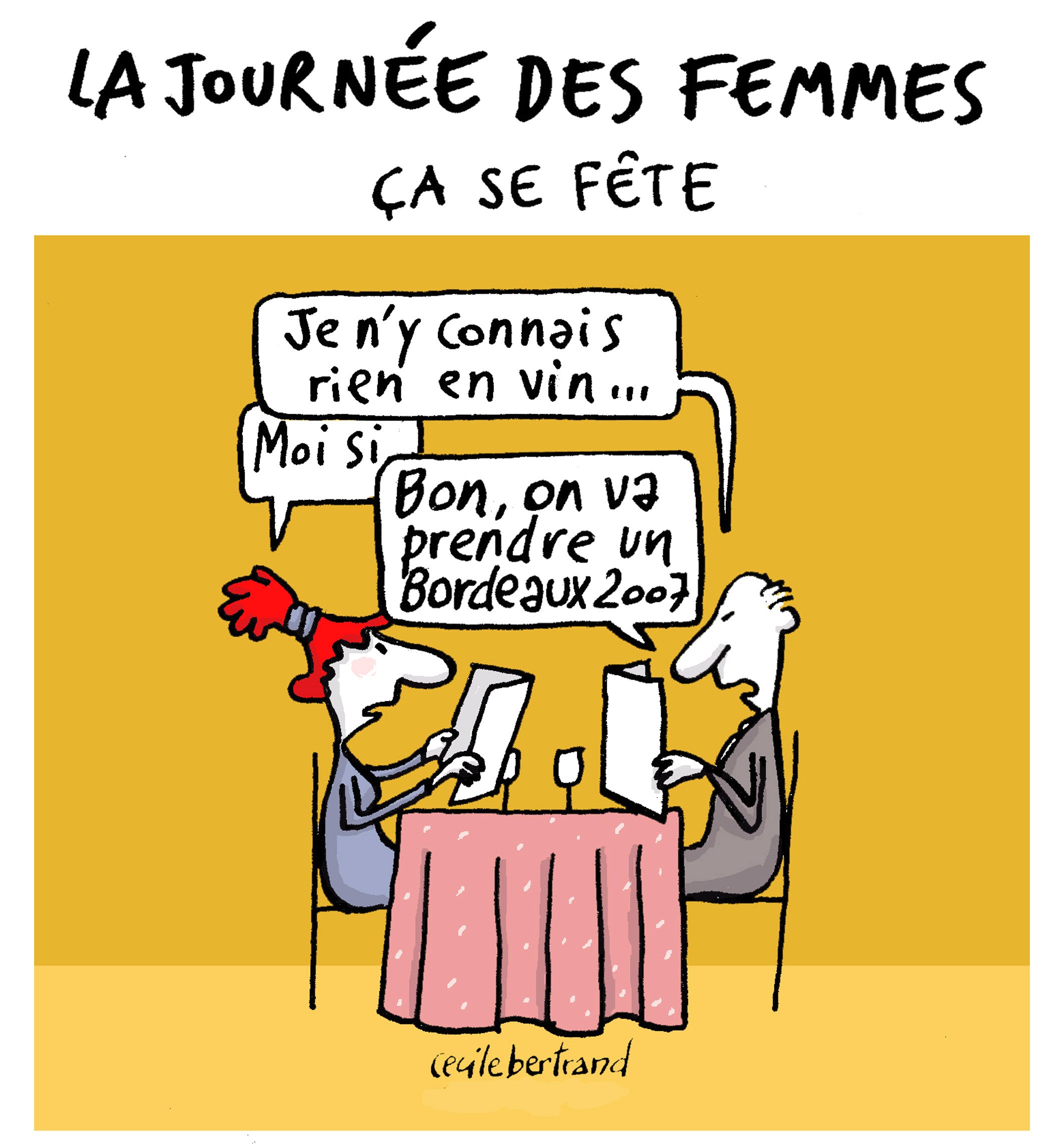 Let’s celebrate Women’s day I don’t know anything about wine I do Well, let’s take the Bordeaux 2007