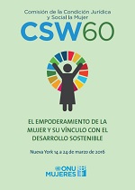 CSW60: El empoderamiento de la mujer y su vinculo con el desarrollo sostenible 