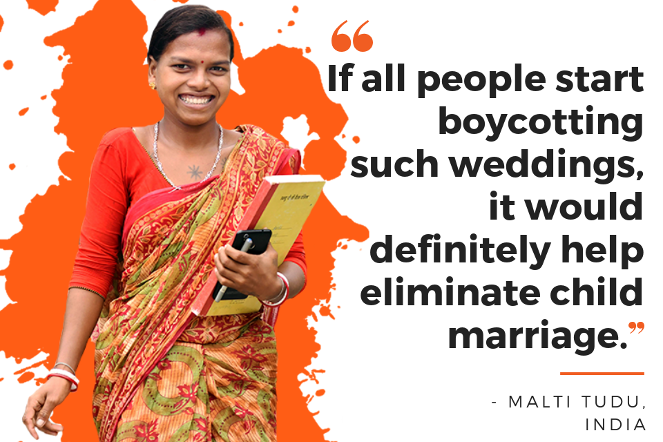 If people start boycotting such weddings, it would definitely help eliminate child marriage. 
