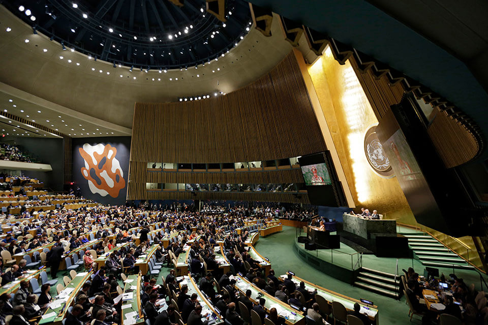 United Nations General Assembly Hall. Photo: UN Women/Ryan Brown.