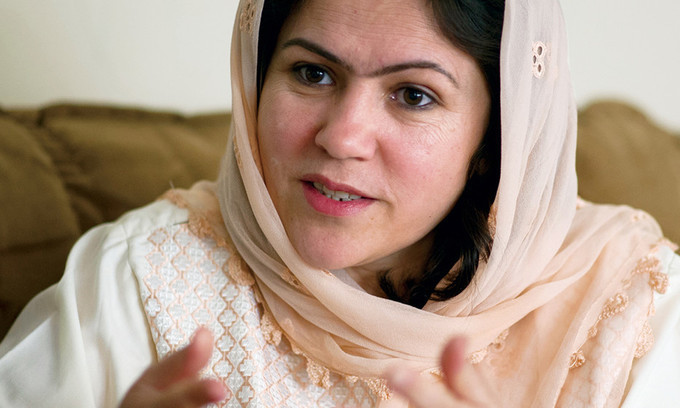 "I want my daughters to be respected as human beings," says Fawzia Koofi, a trailblazer in Afghanistan. © Johannes Eisele/AFP/GettyImages© Johannes Eisele/AFP/GettyImages