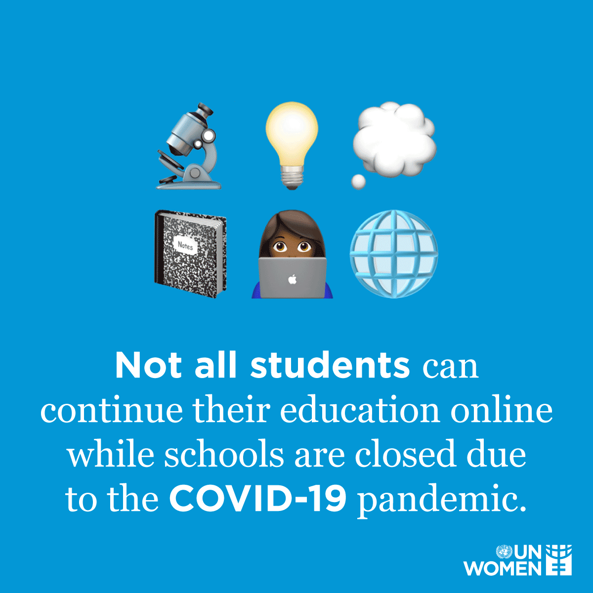 Not all students can continue their education online while schools are closed due to the COVID-19 Pandemic.