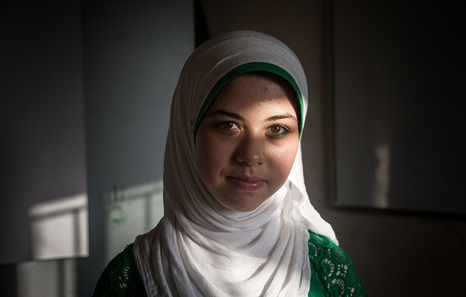 Raneem Abras, a Syrian refugee living in Lebanon, was approached about becoming a child bride. Her family refused, and instead she became an advocate against child marriage. © UNFPA Lebanon/Sima Diab