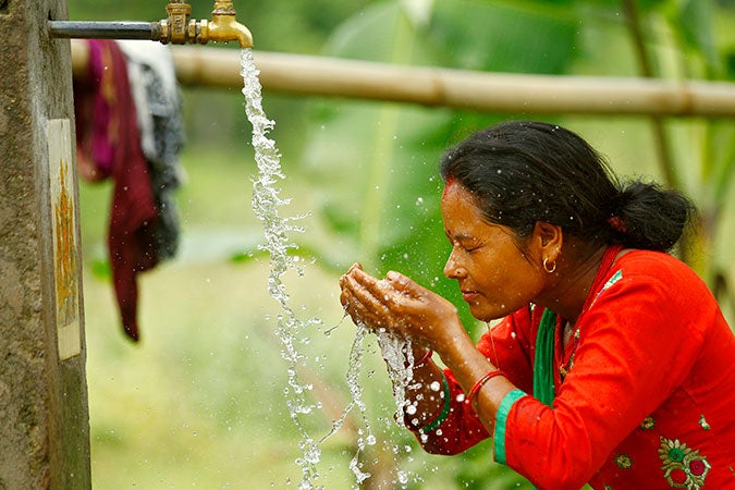 Chandra Kala Thapa, one of many smallholder women farmers from Ranichuri village in Sindhuli district, was barely able to produce enough grains to feed her family. With support from the Joint Programme, she converted her field from grain production to high-value vegetables. “Now the prices are good and the money comes on time. This was not the case when I used to cultivate grains instead of high-value vegetables,” she says. Photo: UN Women/Narendra Shrestha