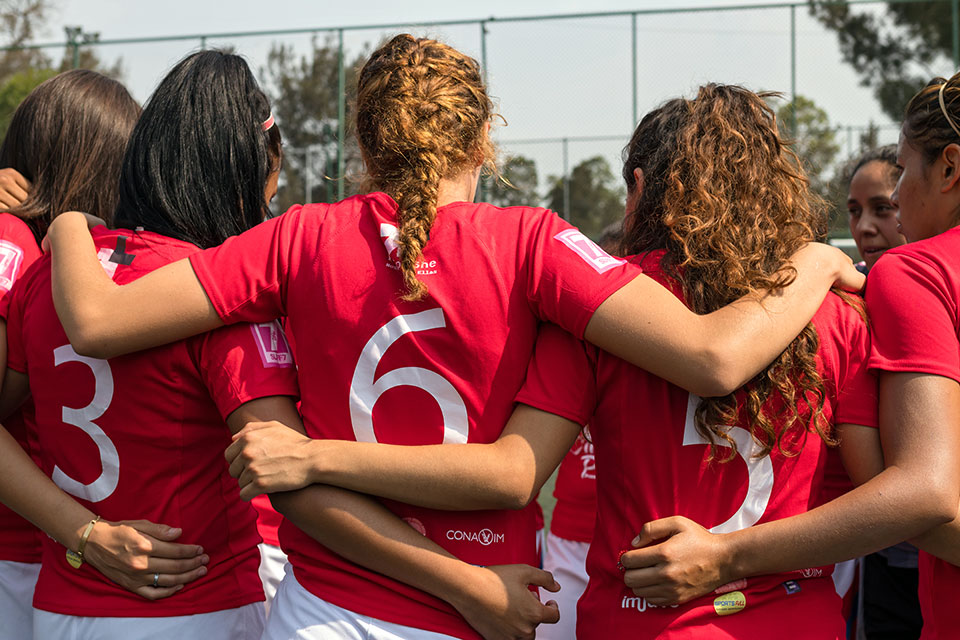 On 8 May 2018, the HeForShe Flash Tournament brought together women's soccer teams from eight universities in Mexico. Photo: UN Women/Dzilam Méndez