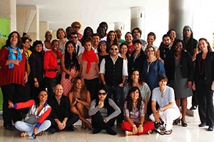 Artists from a variety of disciplines and from countries across Latin America and the Caribbean took part in a workshop in Panama from 28-30 September 2011, where the idea to create the regional Artists Network was born. Photo credit: UNiTE Campaign