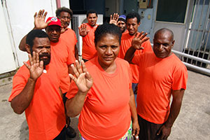 As part of 25 October commemorations, Port Moresby, Papua New Guinea launched a song competition to advocate against all forms of violence against women. Photo: UN Women