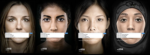 Une série de publicités pour ONU Femmes par Memac Ogilvy & Mather Dubaï