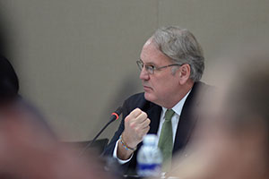 John Hendra speaks at the Asia-Pacific Regional Preparatory Meeting for CSW58, held in Bangkok. Photo: TWG-GEEW_ESCAP