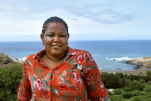 Adelsia de Jesus Almeida Duarte is a Professor for gender and local development at the Cape Verdean Institute for Social and Legal Sciences in Praia, the capital of Cape Verde. Photo:UN Women/Annina Gonzenbach