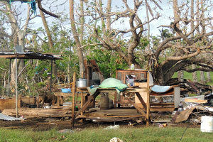 Cyclone destruction in Tonga