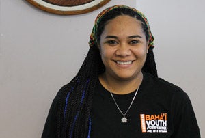 Tahere Si’isi’ialafia’s is a 24-year-old Samoan youth delegate to the SIDS Conference