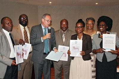 David McLachlan-Karr and UN Sierra Leone country team