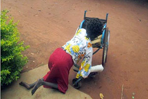 Apiyo Anna is a disabled woman from Gulu district whose was evicted from her late husband’s land. Her case was received by the Gulu Union of Women with Disabilities in 2013. Photo courtesy of GUWODU.