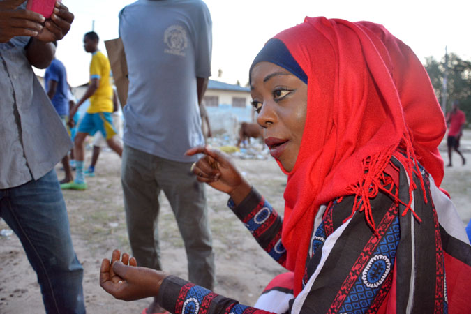 Fatma Ramadhan Mussa, running for Tanzanian Parliament from the Wilaya ya Mjini District, Zanzibar. Photo: UN Women/Béatrice Frey.