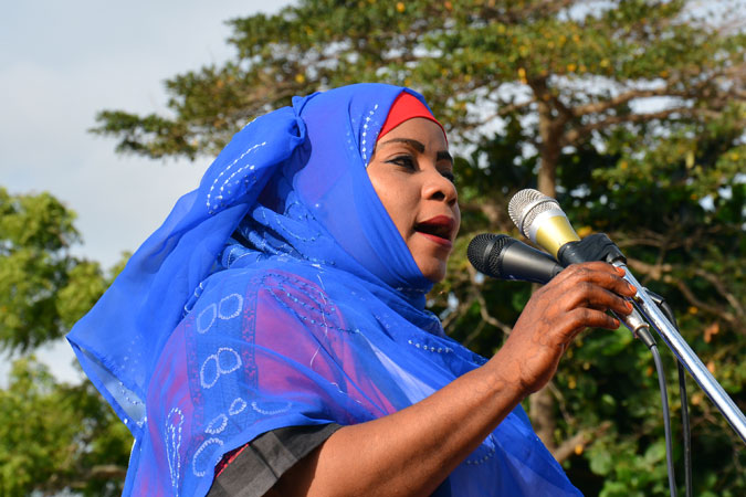 Mashavu Juma Ali, running for the Zanzibar House of Representatives for the District of Mchumbuni. Photo: UN Women/Béatrice Frey.