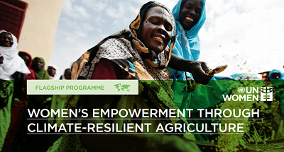 Flagship programme brief coverpage: Women's empowerment through climate-resilient agriculture