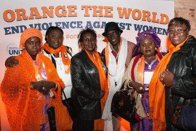 The participants called for ending violence against women and girls. Photo: UN Women/Haluk Baylan