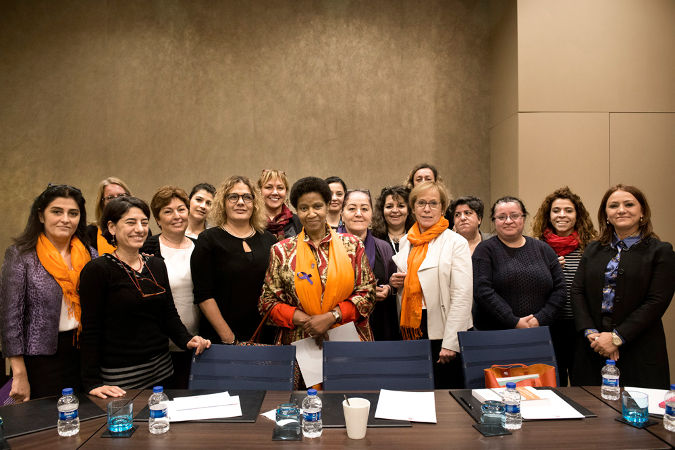Phumzile Mlambo-Ngcuka, Executive Director of UN Women met with Turkish civil society. Photo: UN Women/Ventura Formicone
