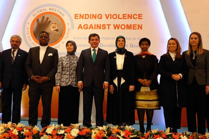 The opening of the global meeting on ending the violence against Women. Photo: Office of the Prime Minister, Republic of Turkey