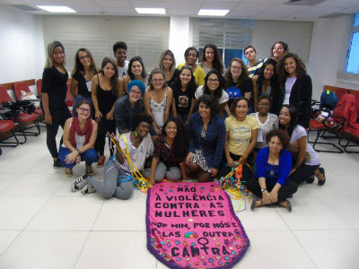 Young women attend a training to understand their rights and work to prevent and end violence against women and girls, facilitated by UN Trust Fund grantee, CAMTRA, in Rio de Janeiro. Photo: UN Trust Fund/CAMTRA