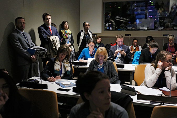 The CSW60 World Humanitarian Summit side event. Photo: UN Women/Ryan Brown