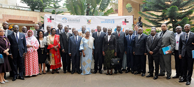 Attendees at UN Women's HeForShe campaign launch in Cameroon. Photo: UN Women Cameroon