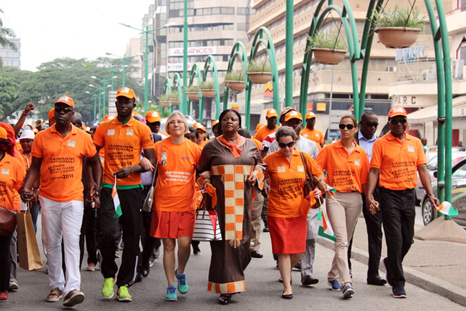 A march against gender-based violence in Abidjan, Cote d’Ivoire. Photo: UN Women