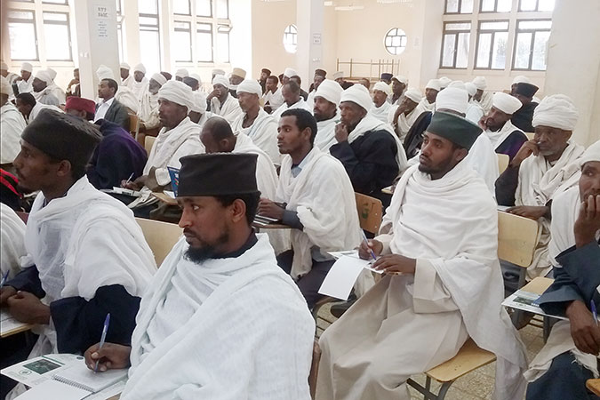 Religious leaders attending training in Mertolemariam town in February 2016. Photo: EOC