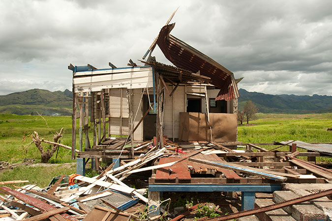 An example of the destruction wrought by Tropical Cyclone Winston along the Kings Road on Viti Levu, Fiji. Credit: UN Women/Murray Lloyd