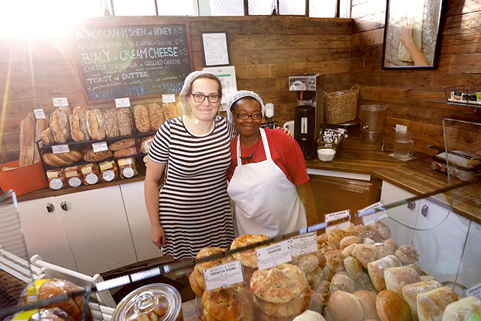 Jessica Dragonetti and Shadaya Jackson of Hot Bread Kitchen. Photo: UN Women/Ryan Brown