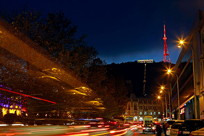 Tbilisi TV tower in Tbilisi, Georgia. Photo: UN Women/Maka Gogaladze