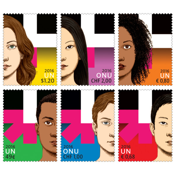 HeForShe commemorative stamps.